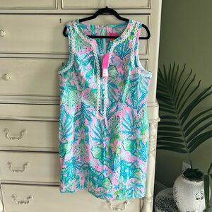 Lilly Pulitzer NWT size 16 Delila Stretch Shift